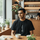 Noir Stage Tee Black Loose Fit