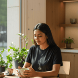 Noir Stage Tee Black Loose Fit