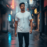 Zen Stage Tee White Loose Fit